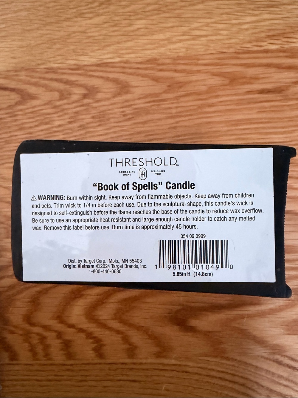 Threshold “Book of Spells” Candle - Picture 6 of 6